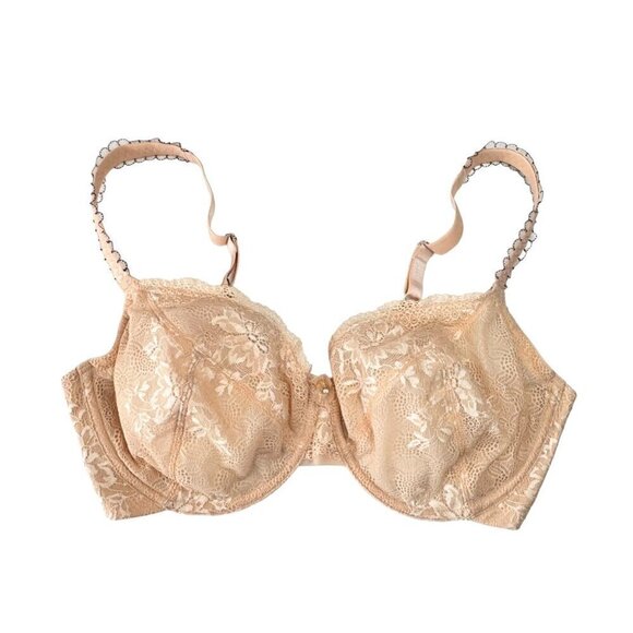 NWOT Le Mystere Nude Lace Entice Contour 1979 Underwire Unpadded Bra Sz. 36F - Picture 6 of 13